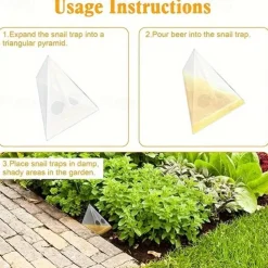 20 Pack Disposable Snail Trap, Effective Slug Trap Snail Bait, Slug & Snail Killer for Garden, Snail Catcher Beer Traps Environmentally Friendly