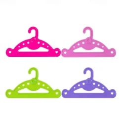 20 Pack Doll Full-Outfit Clothes Hangers for 18 Doll Clothes- Unique Design Holds Your Top & Bottom at Once Including Dresses Pants Shirts Skirts & Accessories