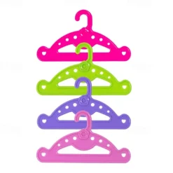20 Pack Doll Full-Outfit Clothes Hangers for 18 Doll Clothes- Unique Design Holds Your Top & Bottom at Once Including Dresses Pants Shirts Skirts & Accessories