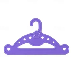 20 Pack Doll Full-Outfit Clothes Hangers for 18 Doll Clothes- Unique Design Holds Your Top & Bottom at Once Including Dresses Pants Shirts Skirts & Accessories