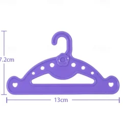 20 Pack Doll Full-Outfit Clothes Hangers for 18 Doll Clothes- Unique Design Holds Your Top & Bottom at Once Including Dresses Pants Shirts Skirts & Accessories