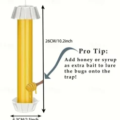 1 Pack Eliminate Unwanted Insects With 1pc Fly Traps Indoor/Outdoor Hanging Sticky Mosquito And Fruit Fly Trap Pest Control