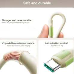 1 Pack Joyroom Multi Charging Cable 60W 3.3ft 6.6ft USB C to USB C / Lightning USB A to USB C / Lightning 3 A Fast Charging Liquid Silica Gel For Macbook iPad Samsung Phone Accessory