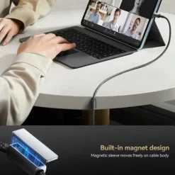 1 Pack Joyroom Multi Charging Cable 60W 3.9ft USB C to USB C / Lightning USB A to USB C / Lightning 3 A Fast Charging Nylon Braided For Macbook iPad Samsung Phone Accessory