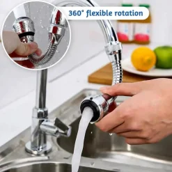 2 Pack Kitchen Faucet Extender Universal Faucet Spout 360 Rotating Adjustable Spout Spout for Home Kitchen Faucet Spout Filter Adapter Accessories