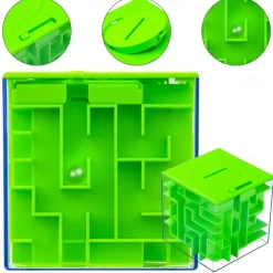 2 Pack Maze Piggy Bank Funny Money Jars Money Maze Puzzle Box Perfect Money Holder Puzzle and Brain Teasers for Teenagers and Adults