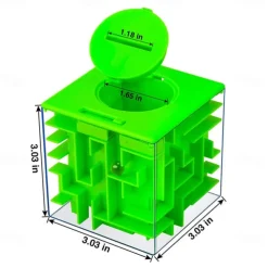 2 Pack Maze Piggy Bank Funny Money Jars Money Maze Puzzle Box Perfect Money Holder Puzzle and Brain Teasers for Teenagers and Adults
