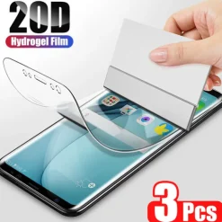 3 Pack Screen Protector For Samsung Galaxy S25 Ultra S25 Ultra Plus S23 S22 S21 S20 Plus Ultra A35 5G A54 A34 A14 TPU Hydrogel 9H Hardness Self-healing Anti Bubbles Anti-Fingerprint Explosion Proof