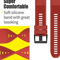 [4 Pack] Silicone Watch Bands for Garmin Fenix 6 – Quick Release Replacement Sport Strap with Secure Clasp, Soft & Durable Wristband