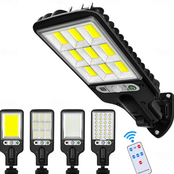 2 Pack Solar Flood Lights Street Lights Outdoor Motion Sensor LED Wall Lights Flood Lights Remote Control Solar Street Lamp Waterproof Induction Garden Lamp Wall Lamp Garden Lamp