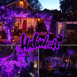 2 Pack Solar String Lights Christmas Lights Decoration Outdoor 12m 120LEDs Fairy Copper Wire Lights with 8 Modes Waterproof Decoration Copper Wire Lights for Patio Yard Trees Christmas Wedding Party