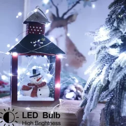 2 Pack Solar String Lights Christmas Lights Decoration Outdoor 12m 120LEDs Fairy Copper Wire Lights with 8 Modes Waterproof Decoration Copper Wire Lights for Patio Yard Trees Christmas Wedding Party