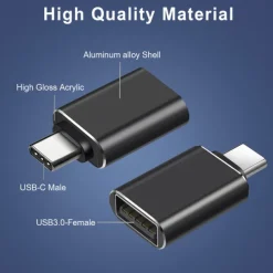 4 Pack USB C Female to USB Male Adapter Type C to USB Adapter USBC to A Power Charger Cable Converter for iPhone 13 12 Mini Pro Max,Samsung Galaxy S22,iPad Mini Air Pro i-Watch Series 7