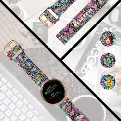 3 Pack Watch Band for Garmin Forerunner 255S / 255S Music Venu 2S Vivoactive 4S Vivomove 3S Soft Silicone Replacement Strap Quick Release 18mm Sport Band Wristband