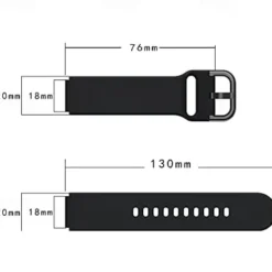 3 Pack Watch Band for Garmin Forerunner 255S / 255S Music Venu 2S Vivoactive 4S Vivomove 3S Soft Silicone Replacement Strap Quick Release 18mm Sport Band Wristband