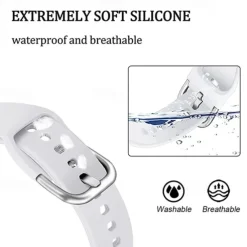 3 Pack Watch Band for Garmin Forerunner 255S / 255S Music Venu 2S Vivoactive 4S Vivomove 3S Soft Silicone Replacement Strap Quick Release 18mm Sport Band Wristband