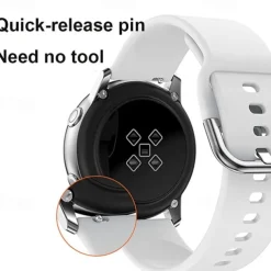 3 Pack Watch Band for Garmin Forerunner 255S / 255S Music Venu 2S Vivoactive 4S Vivomove 3S Soft Silicone Replacement Strap Quick Release 18mm Sport Band Wristband