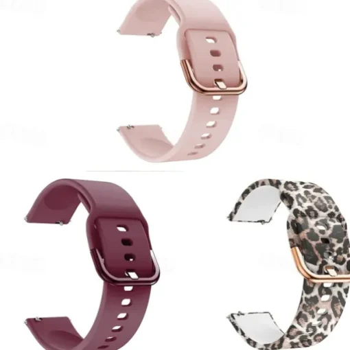 3 Pack Watch Band for Garmin Forerunner 645/245/158/55 Music Venu Sq 2(Music) / Sq(Music) / 2 Plus, Venu Vívoactive 3 (Music), Vívomove 3 / HR / Sport / Style / Luxe Approach S42 / S40 / S12 Soft