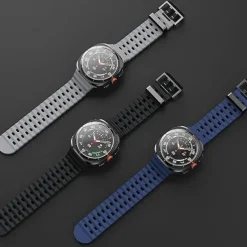 4 Pack Watch Band for Samsung Watch Ultra 47mm Silicone Replacement Strap Adjustable Ocean Band Wristband