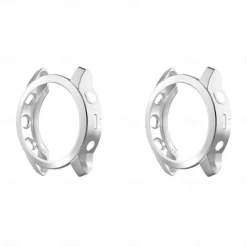 2 Pack Watch Case Compatible with Garmin Fenix 7S / Fenix 7 / Fenix 7X Scratch Resistant Ultra-thin Shockproof Soft TPU Watch Cover