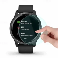 3 Pack Watch Screen Protector Compatible with Garmin Vivosmart 4 Venu Garmin Active Garmin Vivoactive 4 Vivoactive 4S Privacy Screen Protectors High Definition Shock Proof TPU Watch Accessories