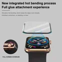 [2 Pack] Watch Screen Protector Compatible with Apple Watch Ultra 49mm Series 8 7 41mm 45mm Series 6 5 4 SE 40mm 44mm Series 3 2 1 38mm 42mm Max Coverage Touch Sensitive Bubble Free Soft Film Watch