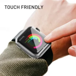 3 Pack Waterproof Apple Watch Case For Series 7 / SE / 6/5/4/3/2/1 Apple Watch Screen Protector Full Coverage TPU Cover 38mm 42mm 44mm 40mm 41mm 45mm