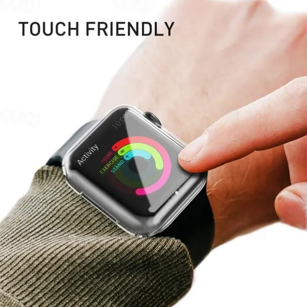 3 Pack Waterproof Apple Watch Case For Series 7 / SE / 6/5/4/3/2/1 Apple Watch Screen Protector Full Coverage TPU Cover 38mm 42mm 44mm 40mm 41mm 45mm