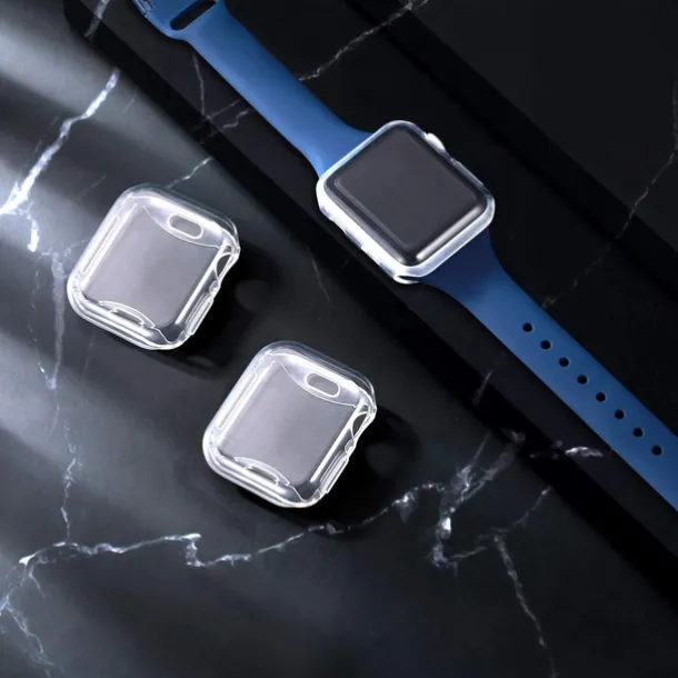 3 Pack Waterproof Apple Watch Case For Series 7 / SE / 6/5/4/3/2/1 Apple Watch Screen Protector Full Coverage TPU Cover 38mm 42mm 44mm 40mm 41mm 45mm