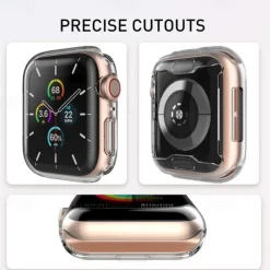3 Pack Waterproof Apple Watch Case For Series 7 / SE / 6/5/4/3/2/1 Apple Watch Screen Protector Full Coverage TPU Cover 38mm 42mm 44mm 40mm 41mm 45mm