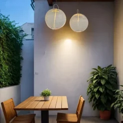 3 Packs Solar Paper Lanterns 8&10&12inch Waterproof Outdoor Nylon Cloth Paper Lantern Lamps Garden Hanging Paper Lanterns for Outdoor Garden Wedding Halloween Party Decoration(Warm White)