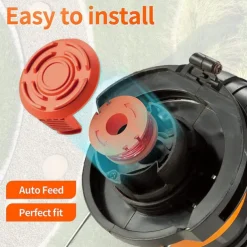 15 Packs Trimmer Spool Line For Worx Replacement Trimmer Spool Line For Worx Trimmer Line Refills 0.065 Inches For Worx Suitable For Worx String Trimmers (12 Packs Grass Trimmer Line 3 Trimmer Cap