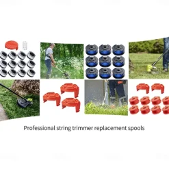 15 Packs Trimmer Spool Line For Worx Replacement Trimmer Spool Line For Worx Trimmer Line Refills 0.065 Inches For Worx Suitable For Worx String Trimmers (12 Packs Grass Trimmer Line 3 Trimmer Cap