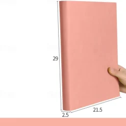 400 Pages A4 Notebook College Student Art Exquisite Thickened Large Notepad A5 Office High-end Pu Leather Work Conference Record Book Horizontal Line Diary