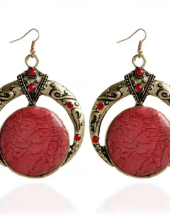 1 Pair Drop Earrings For Women's Party Evening Gift Date Alloy Vintage Style Fashion