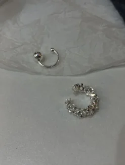 1 Pair Ear Cuff For Women's Wedding Gift Date Alloy Fancy Fashion Diamond