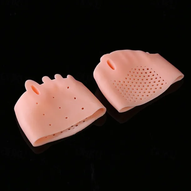 1 Pair Hallux Valgus Corrector, Toe Separators Toe Spacers Split Toe Device, Five Toes Forefoot Pad, Silicone Wearable Shoes for Women