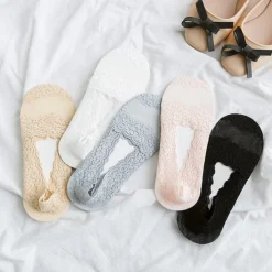 1 Pair Lace No Show Socks, Assorted Color Invisible Floral Lace Low Cut Ankle Socks, Women's Stockings & Hosiery