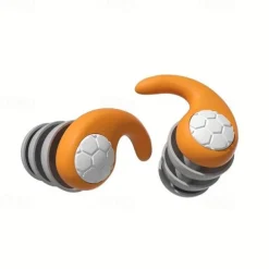 1 Pair Sleeping Ear Plugs Silicone Soft Comfortable Earplugs Sound Insulation Noise Reduction Earbuds Noise Filter Sleeping Swimming Waterproof Three Layers Mute