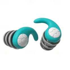 1 Pair Sleeping Ear Plugs Silicone Soft Comfortable Earplugs Sound Insulation Noise Reduction Earbuds Noise Filter Sleeping Swimming Waterproof Three Layers Mute