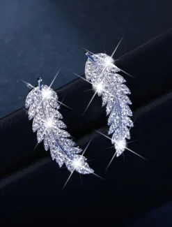1 Pair Stud Earrings Drop Earrings For Women's Wedding Birthday Party Evening Alloy Classic Leaf