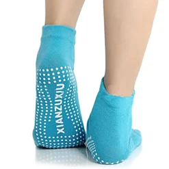 1 Pair Yoga Socks Grip Yoga Socks Five Toe Socks Sports Socks Women's Anti-Slip Breathable Moisture Wicking Protective Deep Purple Azure Pink+Yellow Fall Winter for Yoga Pilates Dance Bikram Barre