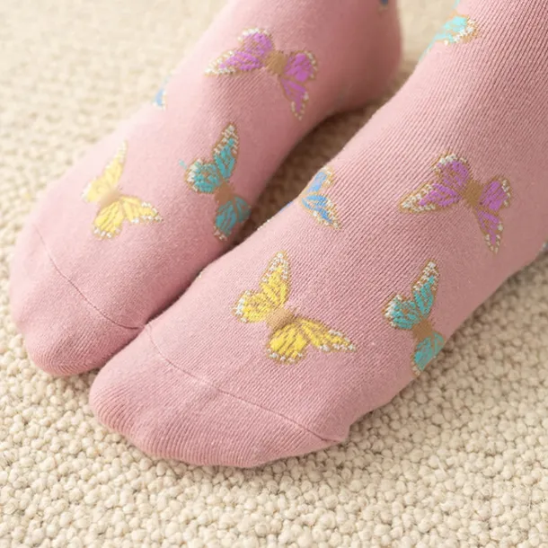 4 Pairs Women's Crew Socks Daily Animal Patterned Cotton Simple Lolita Cute Sports Socks