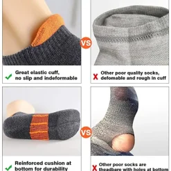 2 Pairs Men's Running Socks Low Cut Socks White Color Casual Daily Basic Medium Four Seasons Stylish Traditional Classic