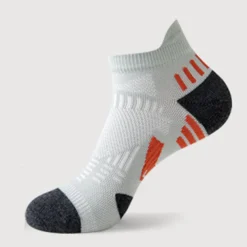 2 Pairs Men's Running Socks Low Cut Socks White Color Casual Daily Basic Medium Four Seasons Stylish Traditional Classic