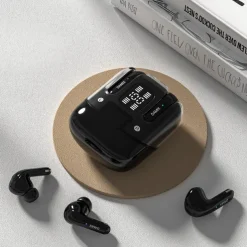 2 Pairs of 4 Packs Wireless Earphones Bluetooth 5.3 Earbuds 68ms Low Latency 13mm Driver HIFI Headphones 4 Mics ENC HD Call Semi-in-ear