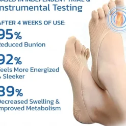 5 Pairs Orthopedic Toe Compression Sock Women's Toe Socks Projoint Antibunions Health Sock - Sock Align Toe Socks for Bunion - Anti Bunion Socks for Women and Men