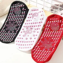 2 pairs Slimming Health Sock Weight Loss Health Sock Hyperthermia Magnetic Self-Heating Socks Foot Massage Thermotherapeutic Sock