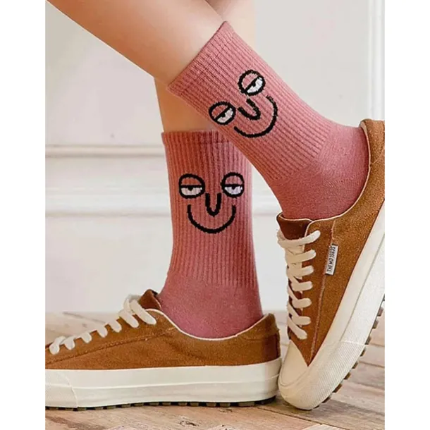10 Pairs Women's Crew Socks Work Daily Holiday Multi Color Cotton Sporty Simple Casual Casual Cute Sports Socks