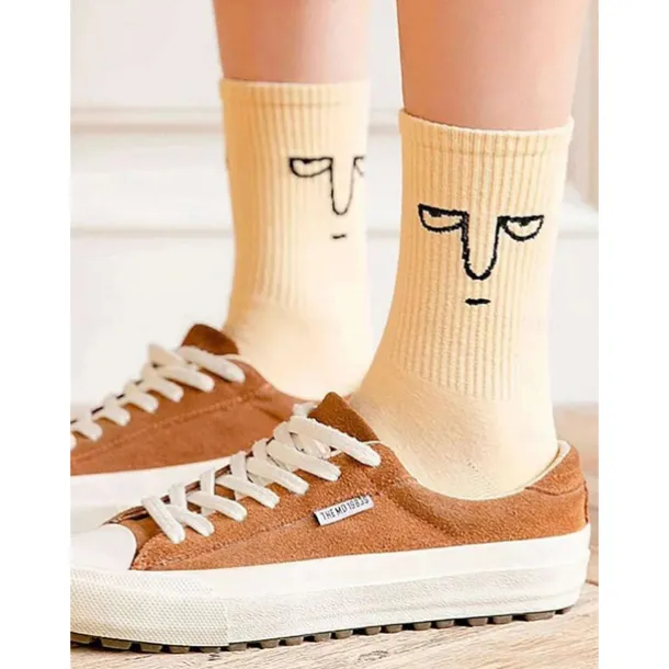10 Pairs Women's Crew Socks Work Daily Holiday Multi Color Cotton Sporty Simple Casual Casual Cute Sports Socks